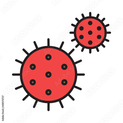 Filled Line CORONA VIRUS design vector icon design vector line icon svg