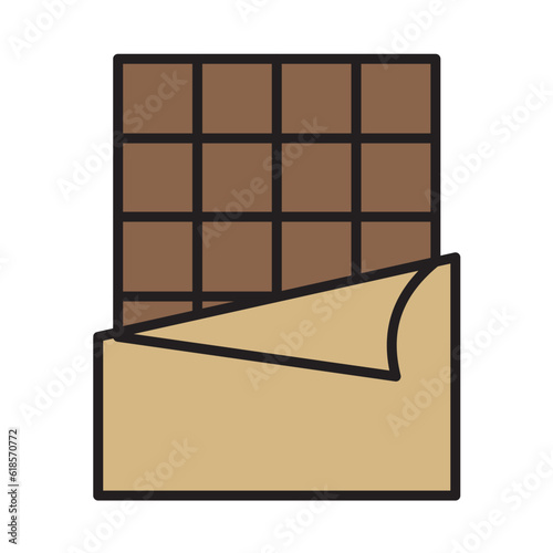 Filled Line CHOCOLATE design vector icon design vector line icon svg