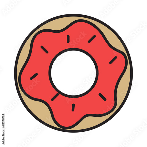 Filled Line DONUTS design vector icon design vector line icon svg