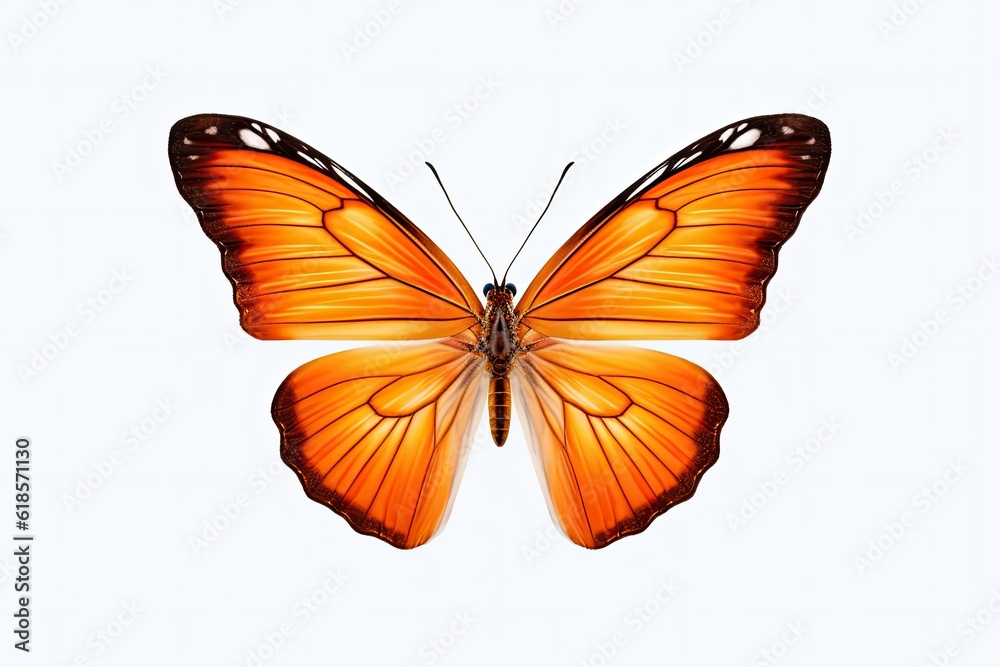 Fototapeta premium butterfly on white