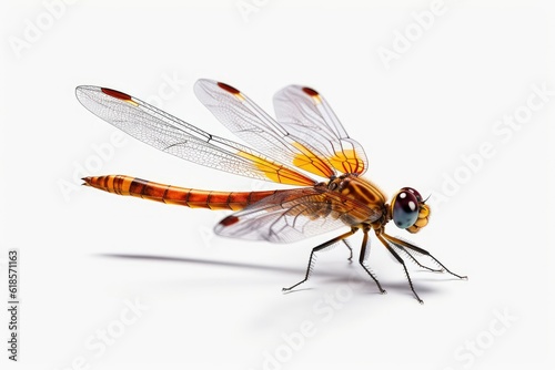 dragonfly on white background © Waqas