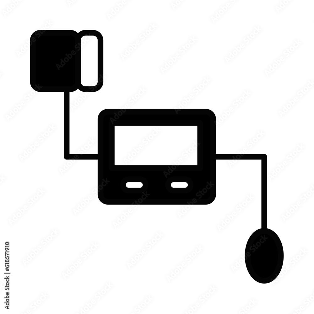 Solid Line BLOOD TENSION TOOL design vector icon design vector line icon svg Solid Line BLOOD TENSION TOOL design vector icon design vector line icon svg