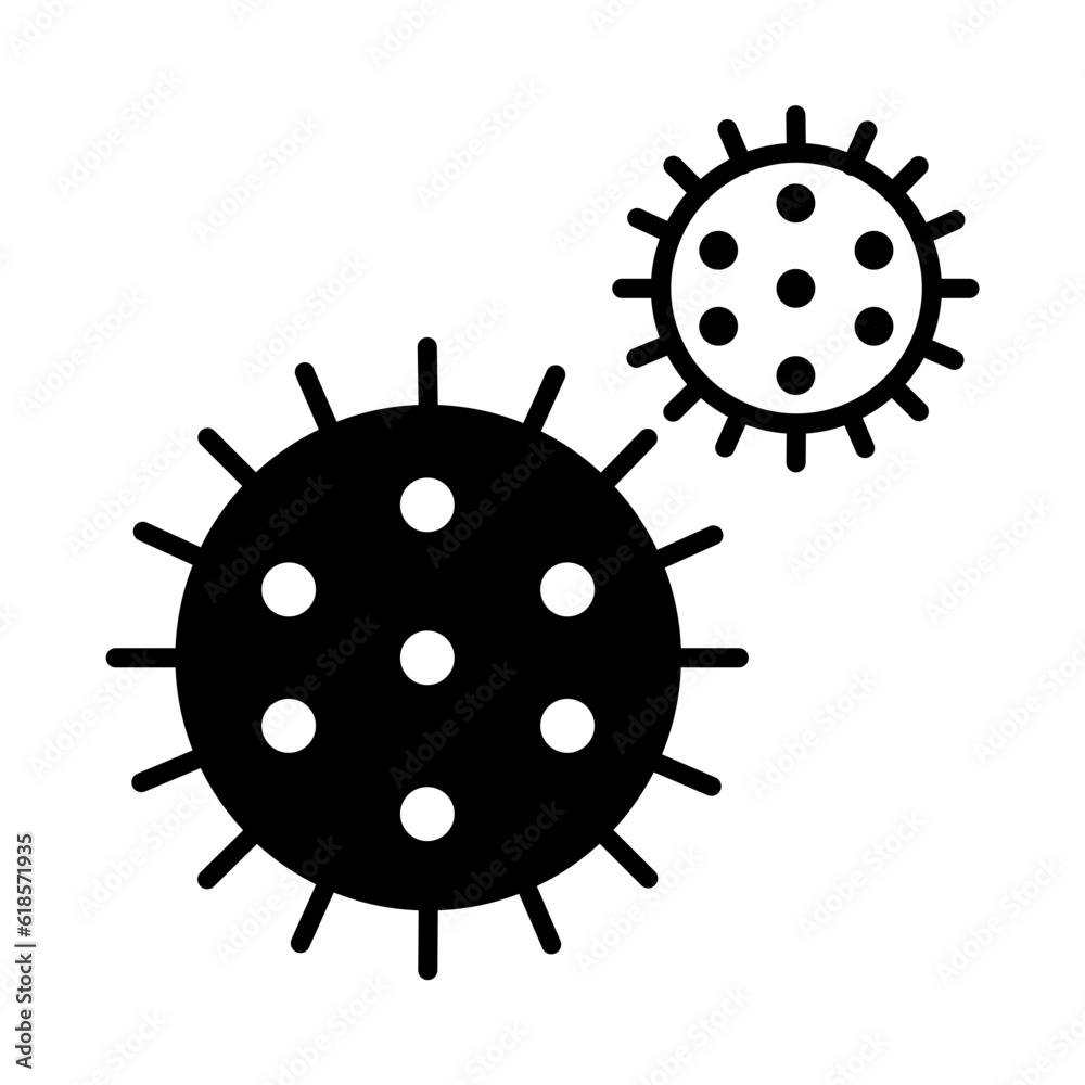 Solid Line CORONA VIRUS design vector icon design vector line icon svg Solid Line CORONA VIRUS design vector icon design vector line icon svg