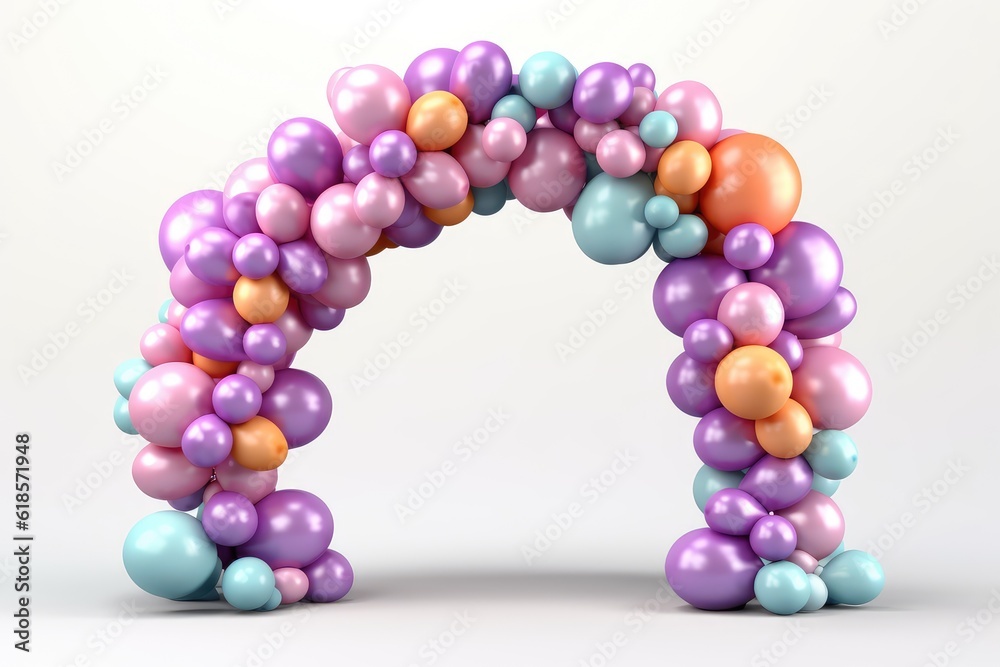 Balloon garland with arch Aspire to award gate winning professional photography Balloon garland with arch Aspire to award gate winning professional photography