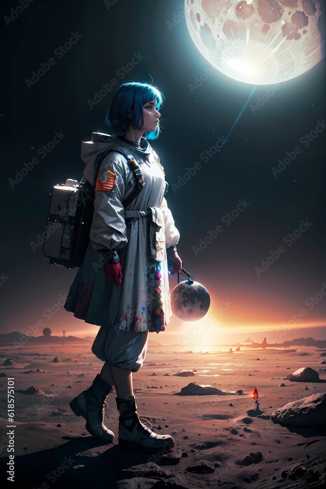 Naklejka premium galactic catwalk