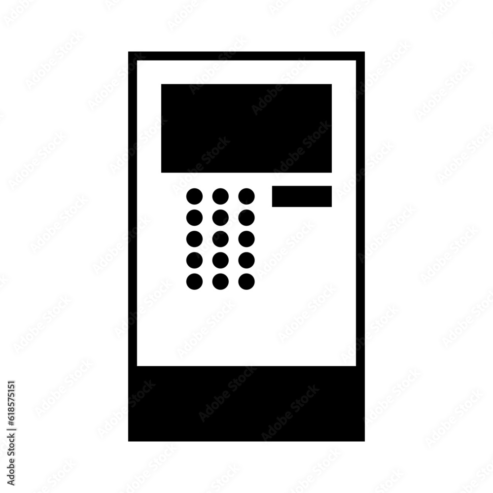 Solid Line Atm svg design vector icon design vector line icon svg Solid Line Atm svg design vector icon design vector line icon svg