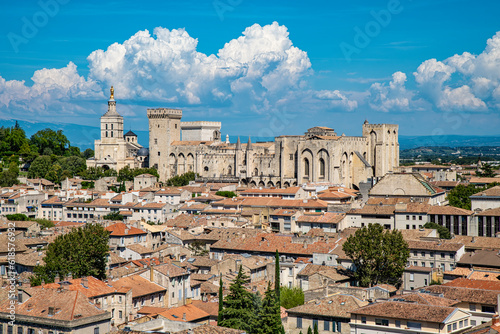 Landscape of the town of Avignon
