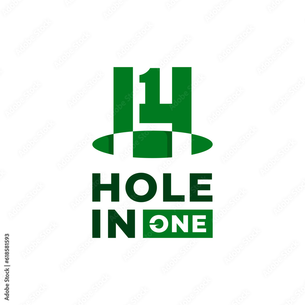 hole in one for golf logo design hole in one for golf logo design