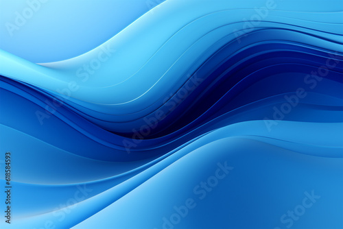 Blue abstract background with wavy lines. illustration for your design