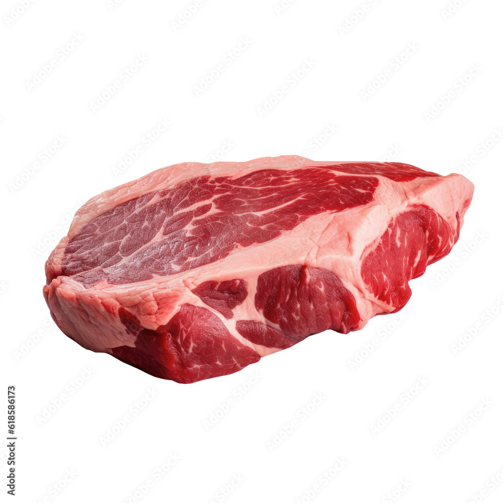 steak beef meat isolated on transparent background