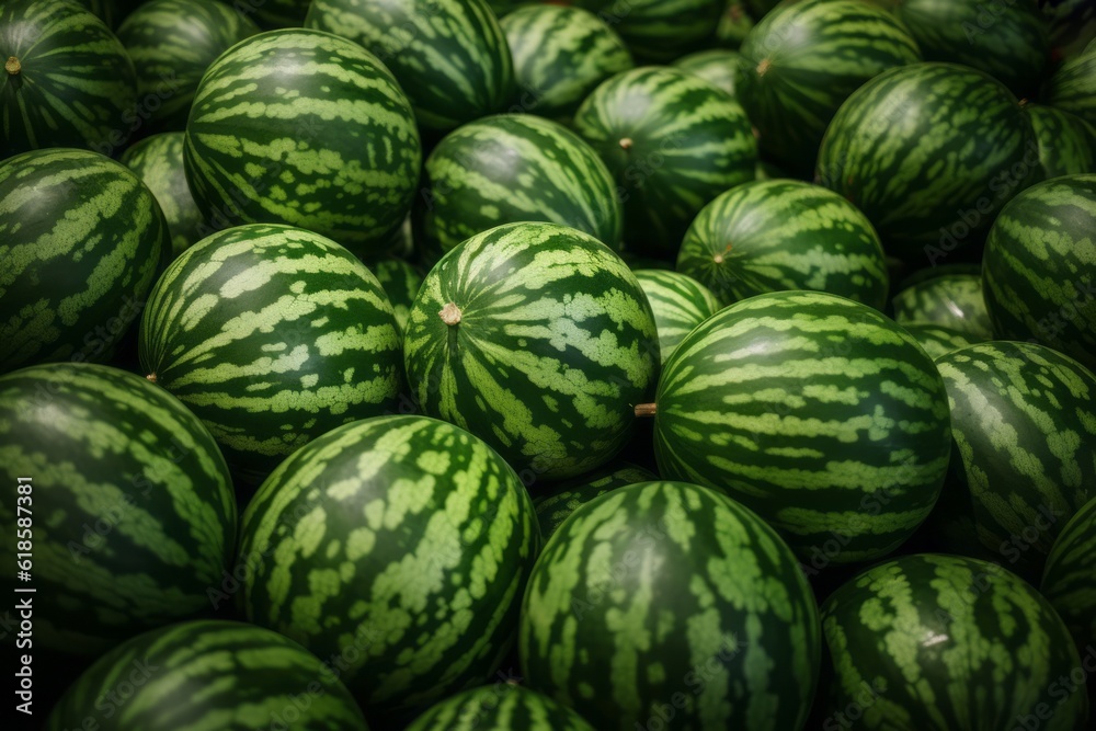 Background with a bunch of watermelons