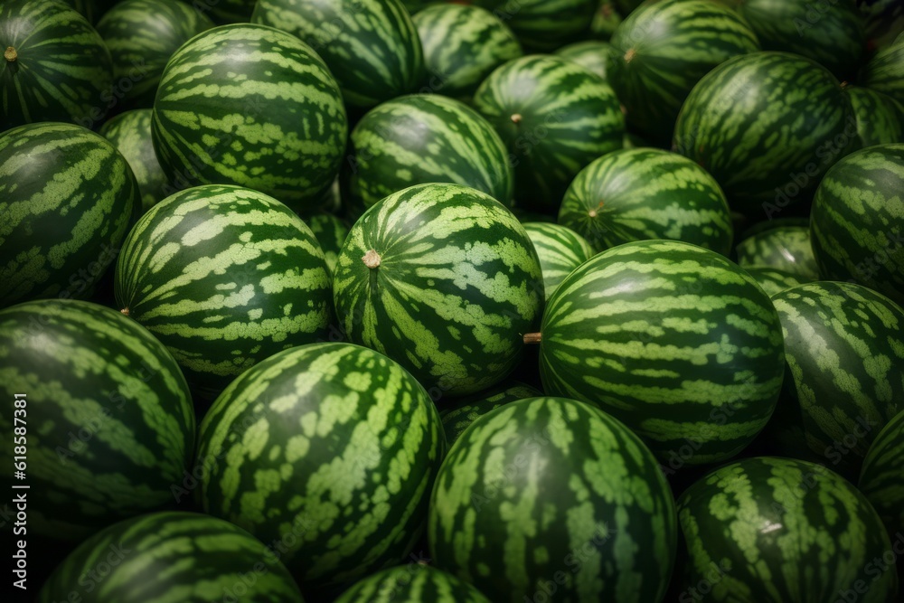 Background with a bunch of watermelons Background with a bunch of watermelons