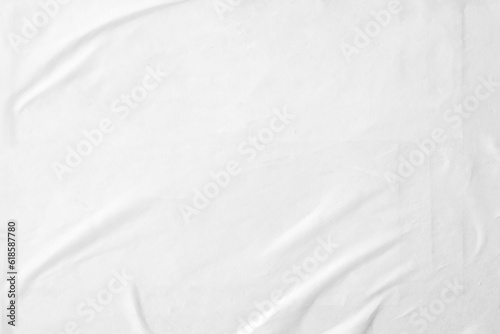 white crinkled paper texture background photo