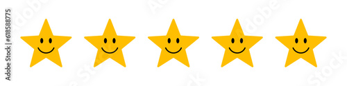 Smiley five star