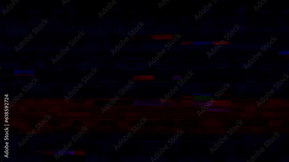 Animated glitches, bad tv signal, bright glitch animation	