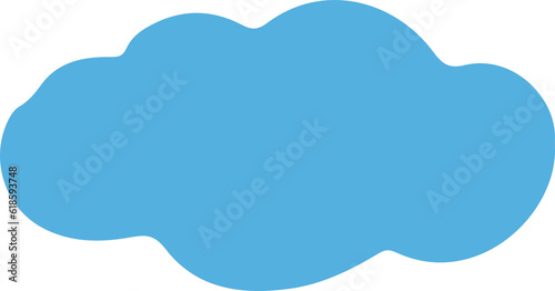 Blue cloud cute design