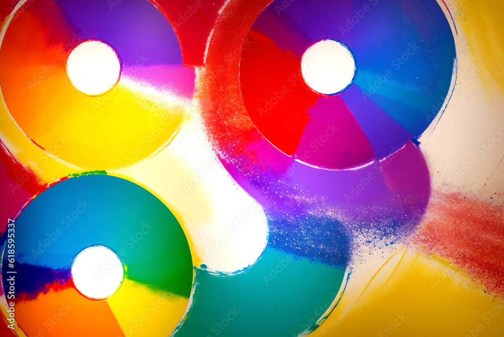 Texture of multi-colored acrylic paints, liquid ink. Background of splashes and drops of paint. Abstract painting. Oil. Canvas. Generative AI Texture of multi-colored acrylic paints, liquid ink. Background of splashes and drops of paint. Abstract painting. Oil. Canvas. Generative AI