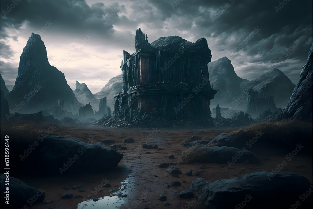 scorched earth cold ruins more darkness dark light smoke ultra realistic ultra detailed high particulars wallpaper cinematic photography Unreal Engine Next Gen photoshop rendering HD 8K 