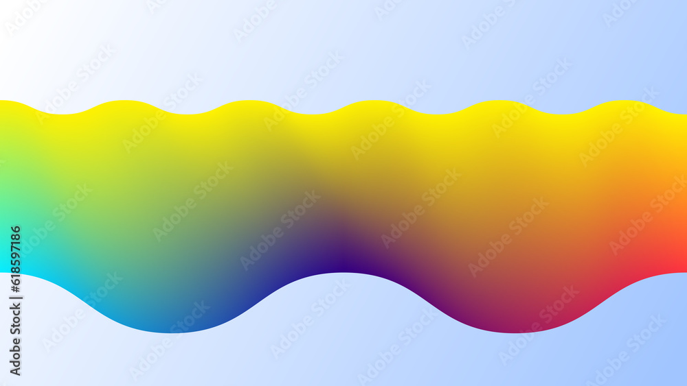 Beautiful blue and yellow color wave wallpaper design and background-01-01 Beautiful blue and yellow color wave wallpaper design and background-01-01