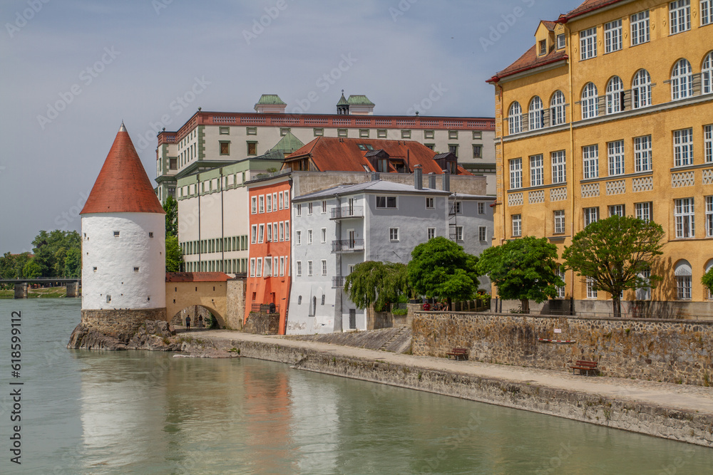 view of the old town of Passau Germany view of the old town of Passau Germany