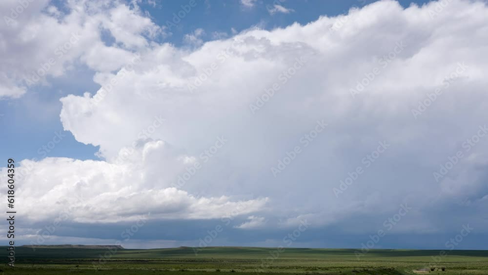 Cumulonimbus Cloud Time Lapse Over Green Fields And Hills Cumulonimbus Cloud Time Lapse Over Green Fields And Hills