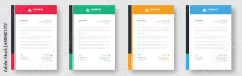 modern creative Clean letterhead flyer corporate business proposal official minimal abstract professional informative newsletter magazine poster brochure design standard color bundle with logo.