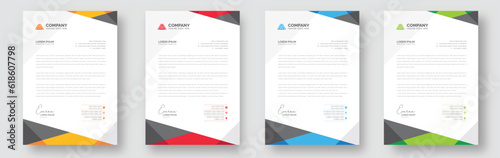 modern creative Clean letterhead flyer corporate business proposal official minimal abstract professional informative newsletter magazine poster brochure design standard color bundle with logo.