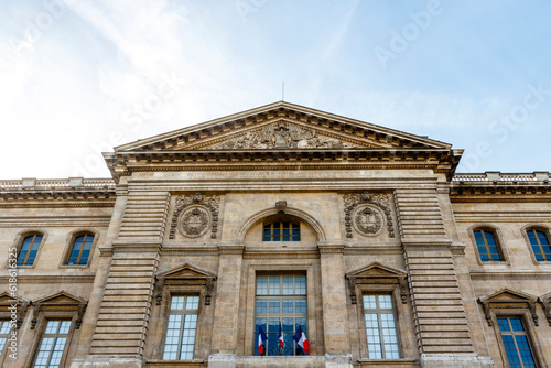 Exterior of the Louvre in Paris  France  Europe