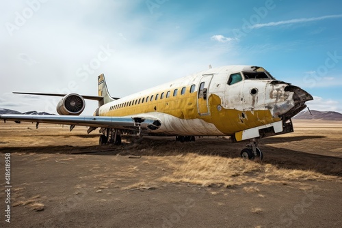 Stock Photo of Abandoned Aircraft photography