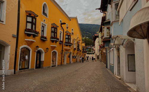 The colorful city of Vipiteno,South Tyrol. photo