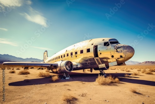 Stock Photo of Abandoned Aircraft photography