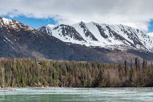 The Kenai River East of Sterling in Alaska, USA.
