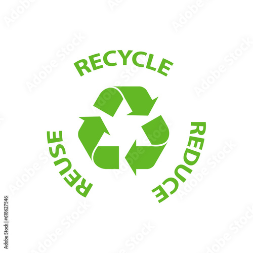 Recycle, reuse and reduce symbol