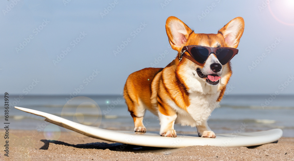 beautiful but with glasses on a surfboard in high resolution beautiful but with glasses on a surfboard in high resolution