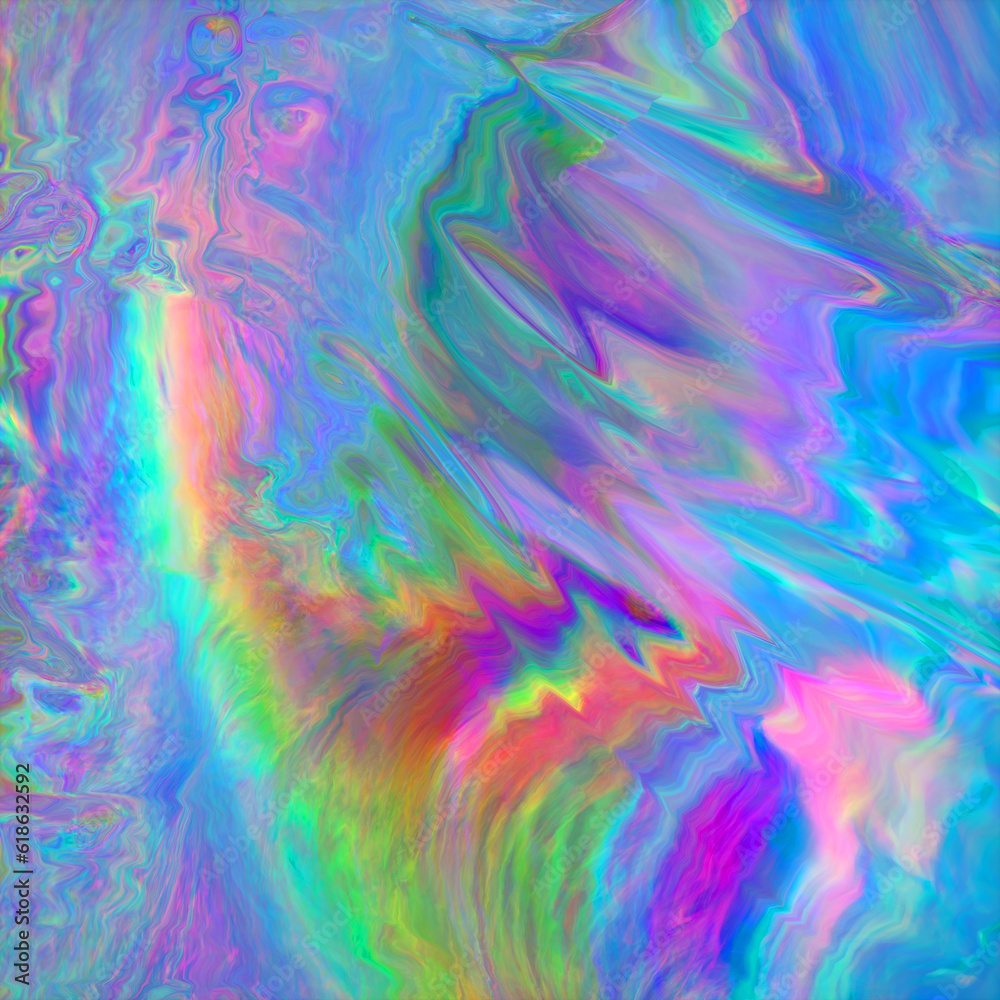 Colorful Abstract Glitch Dispersion Distortion Background