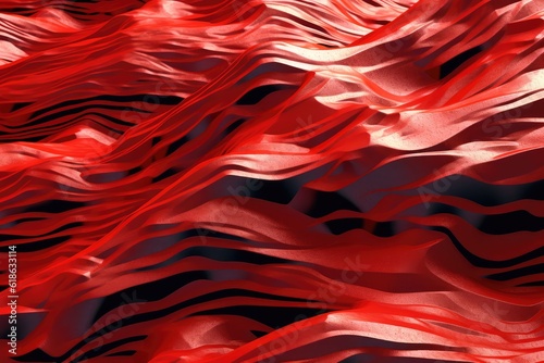 stock photo of an diagonal artficial red topography line art photography Generated AI