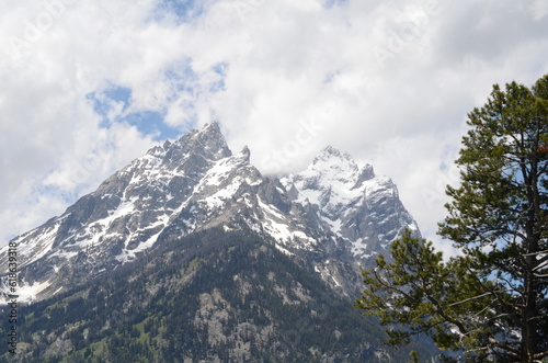 mountains and clouds