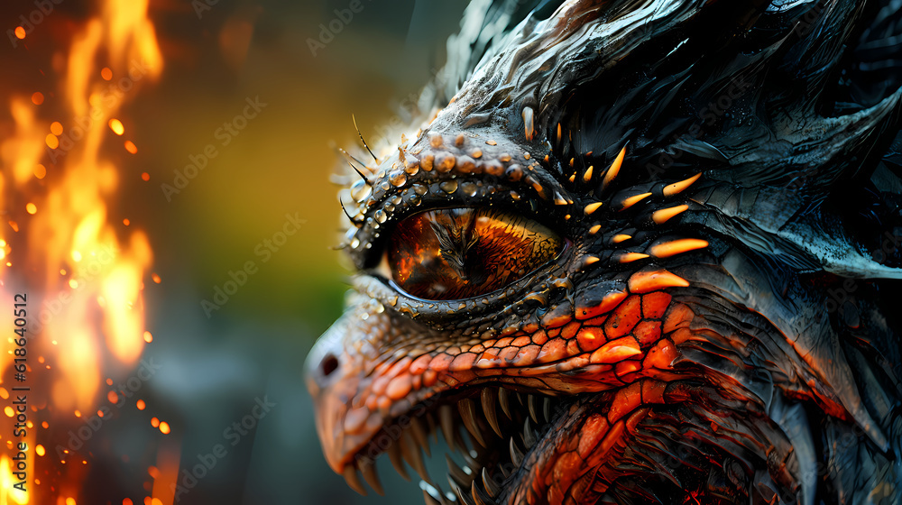 Fototapeta premium magnificant legendary dragon