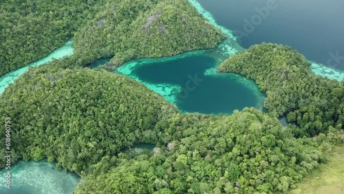 Blue lagoon, hiden paradise at cendrawasih bay national park photo