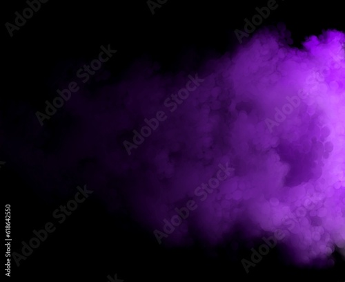 abstract smoke cloud background on black background