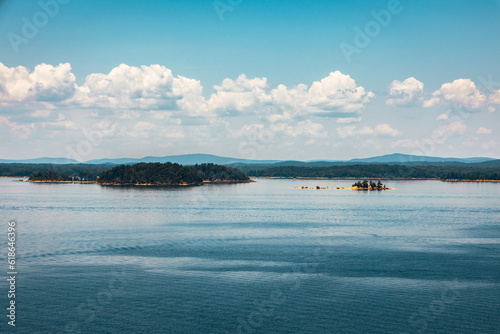 lake and mountains