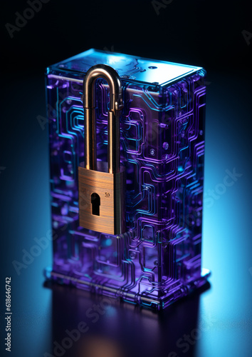 A digital lock that simulates cyber security