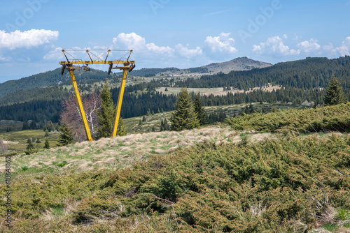 Spring view of Konyarnika area at Vitosha Mountain, Bulgaria