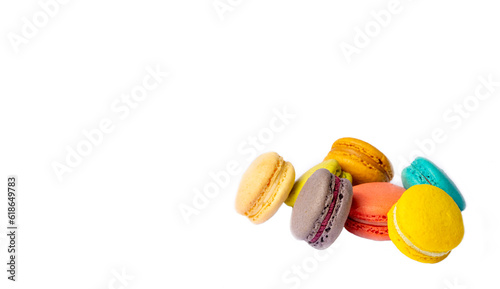 Colorful macaroon cakes. Sm...