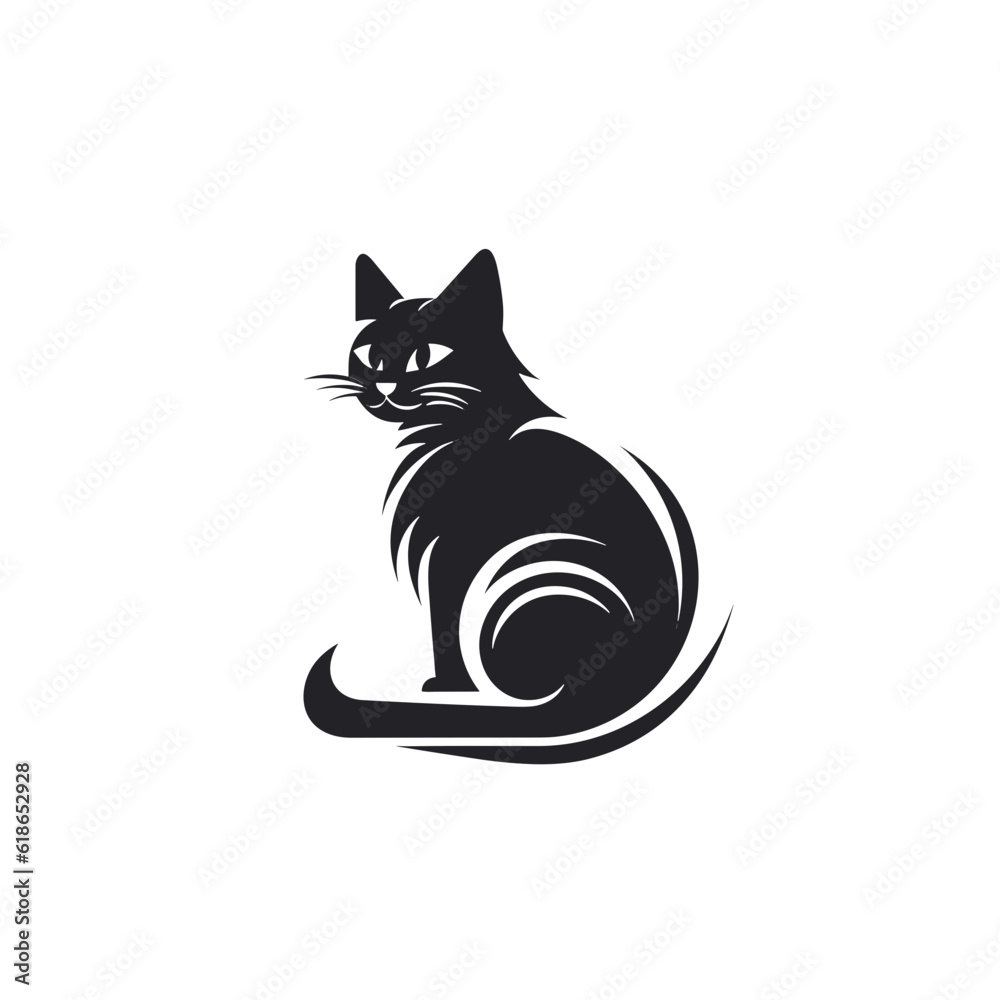Cat Silhouette Icon SVG Vector, Little Cat, Cute Cats Cat Silhouette Icon SVG Vector, Little Cat, Cute Cats