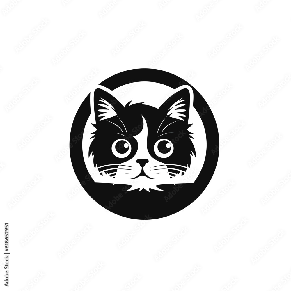 Cat Silhouette Icon SVG Vector, Little Cat, Cute Cats Cat Silhouette Icon SVG Vector, Little Cat, Cute Cats