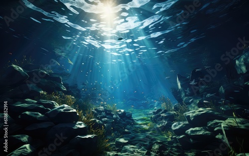 underwater scene with reef © fysaladobe