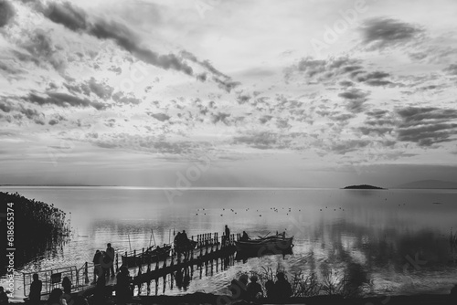 misty morning on the lake