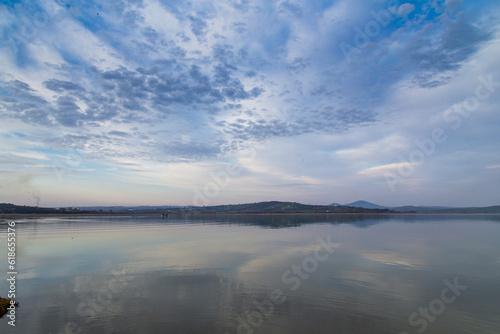 Lake and clouds