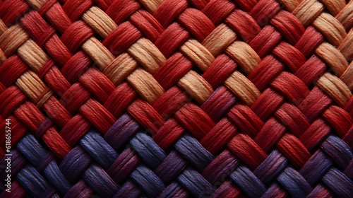 Colorful knited texture close up generativ ai
